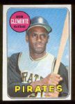1969 Topps Baseball- #50 Bob Clemente, Pirates
