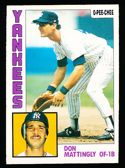 Lot Detail - 1984 O-Pee-Chee Bb- #8 Don Mattingly RC, Yankees