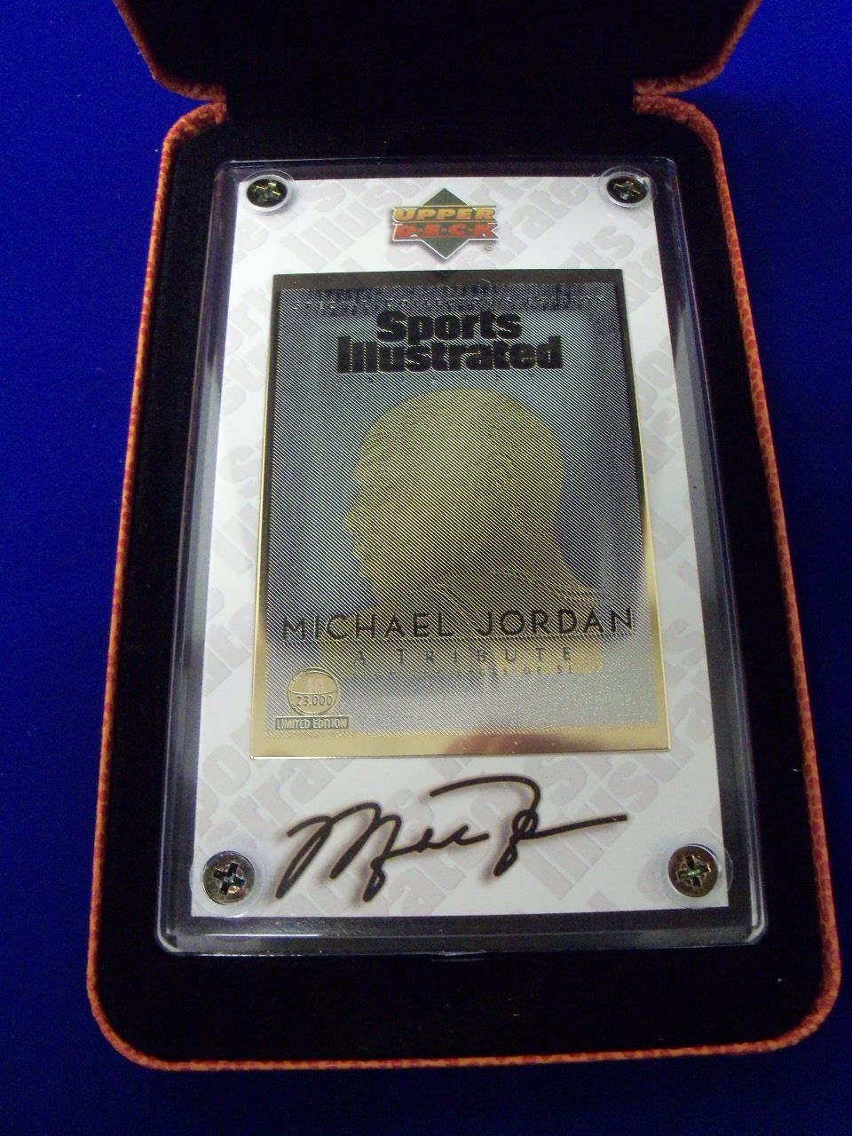 Lot detail 1999 upper deck collectibles michael jordan 24kt gold s i
