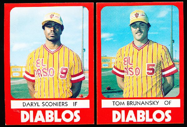 1980 TCMA El Paso Diablos Complete Set of 24