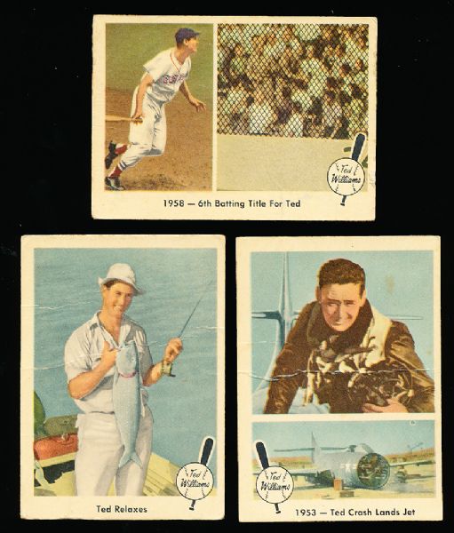1959 Fleer Ted Williams Bsbl.- 5 Diff. Cards