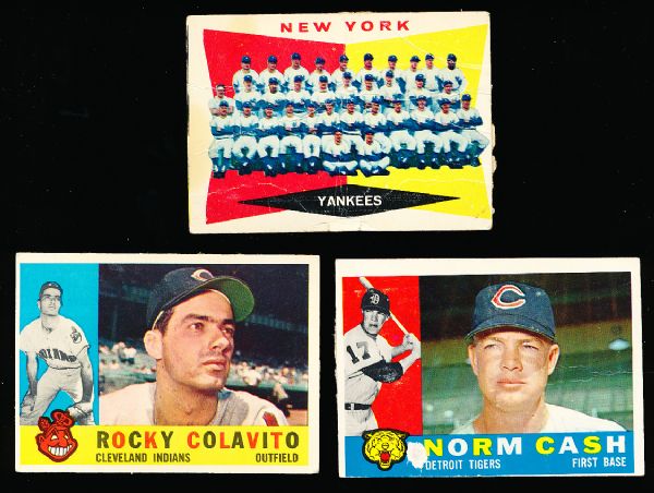 1960 Topps Bsbl.- 36 Diff. Cards