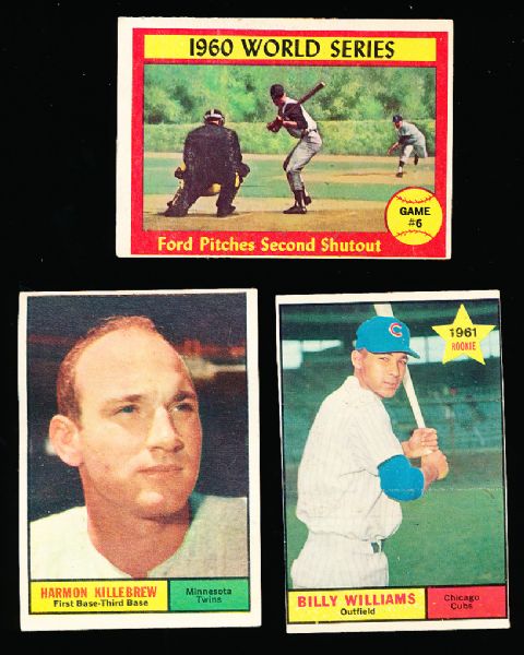 1961 Topps Bsbl.- 15 Diff. Cards