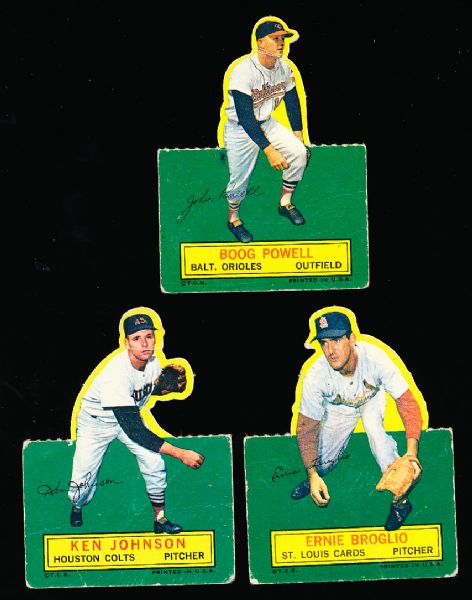 1964 Topps Bsbl. “Stand-Ups”- 5 Diff. Cards