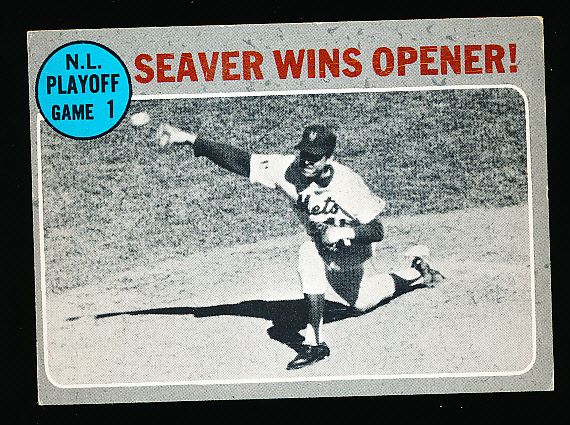1970 Topps Bsbl. #195 Seaver Wins Opener- 4 Cards