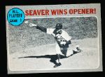 1970 Topps Bsbl. #195 Seaver Wins Opener- 4 Cards