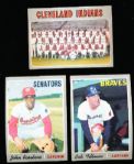 1970 Topps Bsbl.- 14 Diff. High # Cards