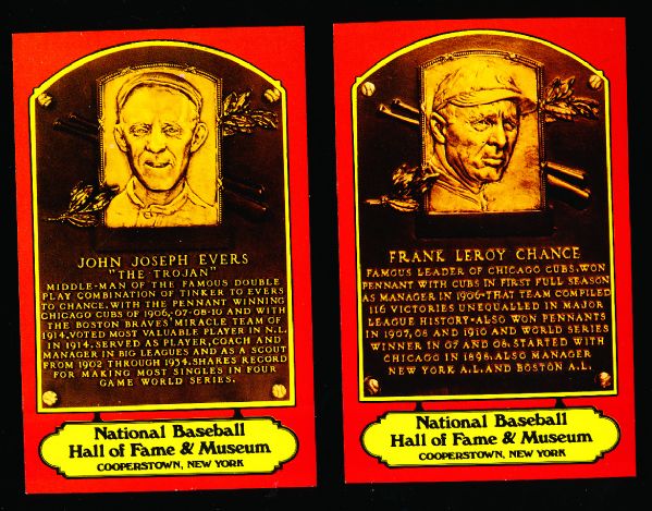 1979 Dexter Press Bsbl. Hall of Fame Postcards- 3 Diff. Chicago Cubs