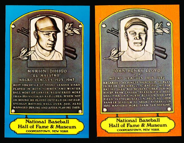 1979 Dexter Press Bsbl. Hall of Fame Postcards- 2 Diff. Negro Leaguers