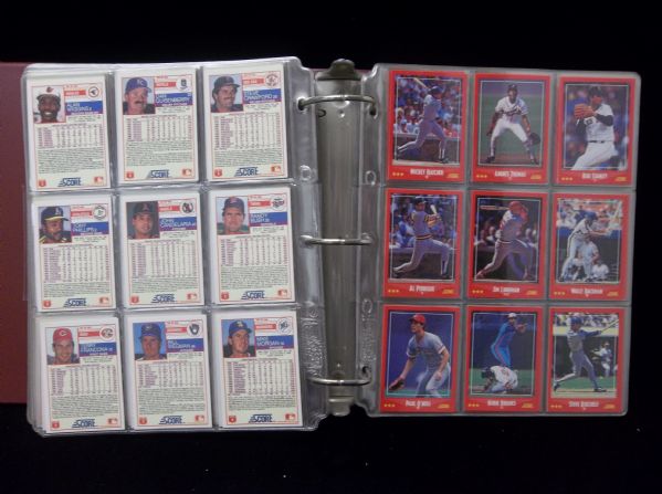 1988 Score Bsbl.- 1 Complete Set of 660 Cards in Sheets/Binder