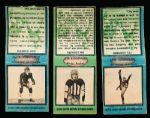 1934 Diamond Matchbooks Ftbl.- 3 Diff. Covers