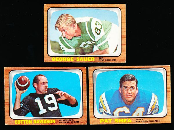 1966 Topps Ftbl.- 20 Diff. Cards