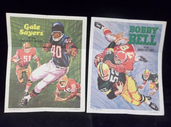 1970 Topps Ftbl. Posters- 5 Diff. Posters