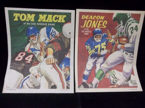 1970 Topps Ftbl. Posters- 5 Diff. Posters