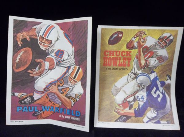 1970 Topps Ftbl. Posters- 5 Diff. Posters