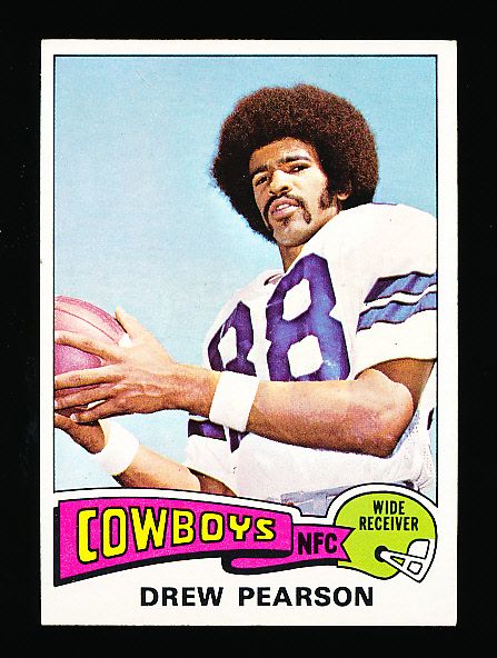 1975 Topps Ftbl. #65 Drew Pearson RC- 3 Cards