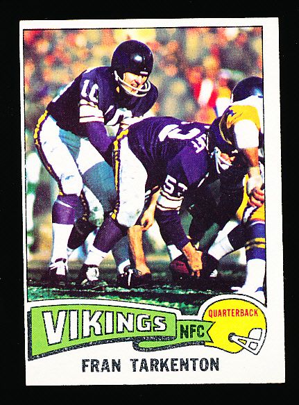 1975 Topps Ftbl. #400 Fran Tarkenton- 4 Cards