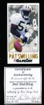 1992 Gameday National Convention Ftbl. #18 Pat Swilling, Saints- Autographed