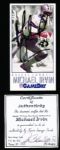 1992 Gameday National Convention Ftbl. #41 Michael Irvin, Cowboys- Autographed