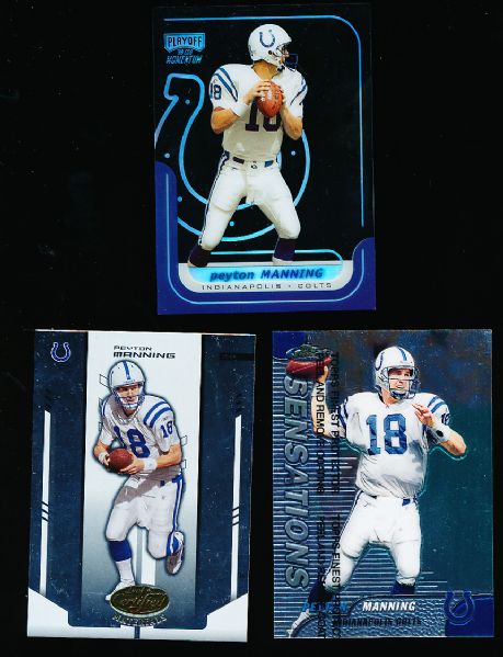 1999-2004 Peyton Manning Ftbl.- 10 Asst., 8 Diff. Cards