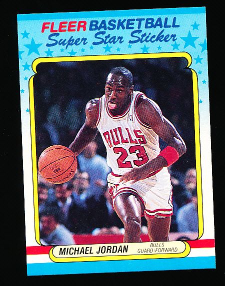 1988-89 Fleer Bskbl. “Stickers” #7 Michael Jordan, Bulls