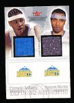 2004-05 Fleer Throwbacks “Dual Game-Worn Jersey” #CA/KM Carmelo Anthony/ Kenyon Martin, Nuggets- #82/99