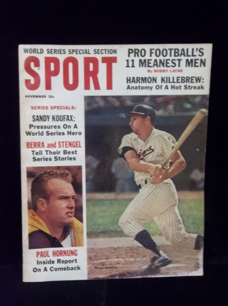 November 1964 Sport Mixed Sport Magazine- Harmon Killebrew Cover