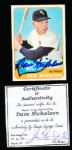 1965 Topps Bsbl. #183 Dave Nicholson, White Sox- Autographed