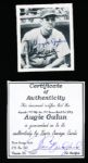1977 Philly Show 1947 Bowman Bsbl. Series #58 Augie Galan, Dodgers- Autographed