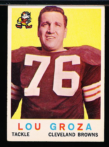 1959 Topps Ftbl. #60 Lou Groza, Browns