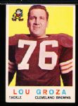 1959 Topps Ftbl. #60 Lou Groza, Browns