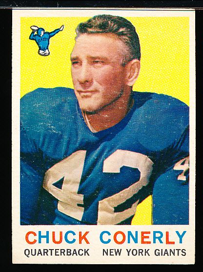 1959 Topps Ftbl. #65 Chuck Conerly, Giants