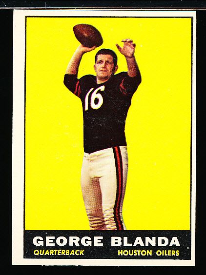 1961 Topps Ftbl. #145 George Blanda, Oilers