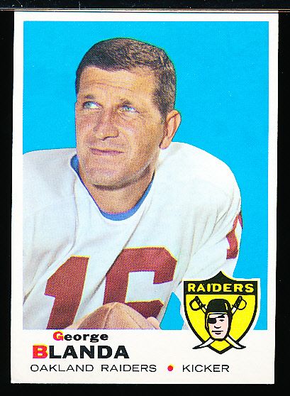 1969 Topps Ftbl. #232 George Blanda, Raiders