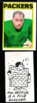 1972 Topps Ftbl. Original Card Cartoon Art- #151 MacArthur Lane, Packers