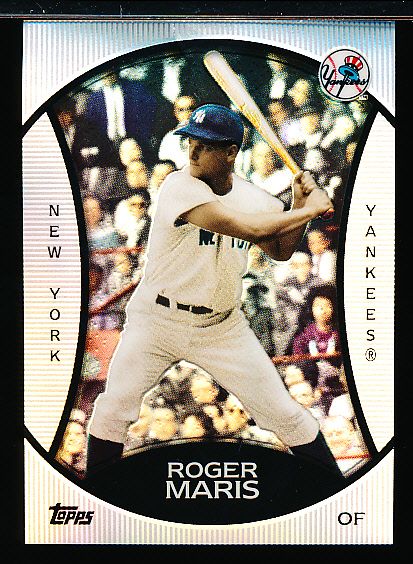 2010 Topps Bb- “Legends Platinum Chrome Wal-Mart Cereal” Insert- #PC19 Roger Maris, Yankees