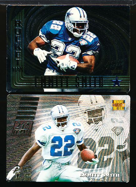1995 Action Packed Ftbl.- 2 Diff. Emmitt Smith Inserts