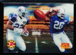 1995 Sportflix Ftbl.- “Man 2 Man”- #2 Emmitt Smith/ Marshall Faulk