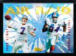 1995 Topps Ftbl.- “Air Raid” Insert- #AR6 John Elway/ Shannon Sharpe, Broncos