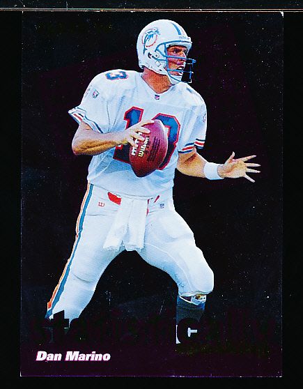 1996 Fleer Football- “Statistically Speaking” Insert- #7 Dan Marino, Dolphins