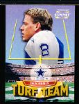 1996 Summit Ftbl.- “Turf Team” Insert- #9 Troy Aikman, Cowboys- #2874/4,000