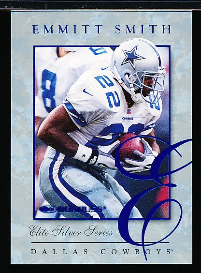 1997 Donruss Ftbl.- “Elite” Insert- #1 Emmitt Smith, Cowboys- #505/5,000
