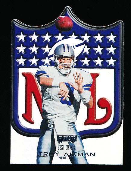 1998 Playoff Prestige Ftbl.- “Best of the NFL” Die-Cut Insert- #2 Troy Aikman, Cowboys