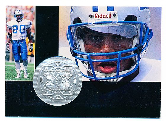 1998 SPx Finite Ftbl.- #363 Barry Sanders UV, Lions- #1040/1,620
