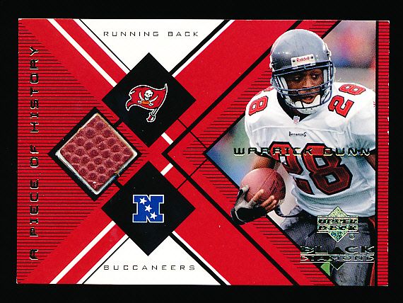 1999 Black Diamond Ftbl.- “A Piece of History”- #WD Warrick Dunn, Bucs