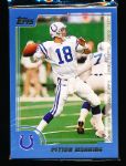2000 Topps Ftbl.- One Unopened Promo Pack Set of 6 with Peyton Manning on Top!