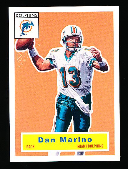 2000 Topps Gallery Ftbl.- “Heritage Proof” Insert- #H6 Dan Marino, Dolphins