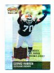 2001 Bowman’s Best Ftbl.- #101 Gerard Warren JSY RC, Browns- #599/999