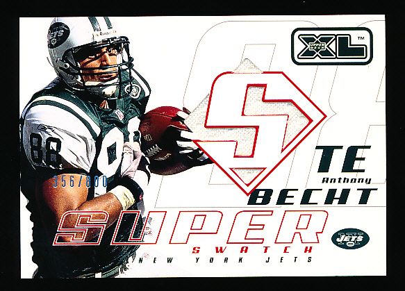 2002 Upper Deck XL Ftbl.- “Super Swatch”- #SSAB Anthony Becht, Jets