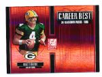 2005 Donruss Elite Ftbl.- “Career Best Red” Insert- #CB4 Brett Favre, Packers- #407/1000